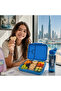 4/6 Compartments Bento Glitter Lunch Box - Blue - 6