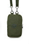 Krinkıl / Klinkır Imported Waterproof Shoulder Strap Crossbody Mini Mobile Phone Carrying Bag Wallet Khaki K001 - 3