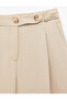 Modal Fabric Pocket Pleated High Waist Palazzo Pants - 5