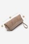 Women's Wicker Look Clutch & Portfolio Hand and Shoulder Bag with Internal Pocket Amarte Mink - 8