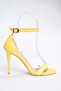 Yellow Women's Heeled Shoes B922112609 - 4