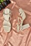 Beige Thick Heeled Casual Women's Shoes M282462709 - 7