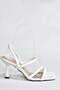 White Thin Heeled Women's Shoes P404471009 - 5