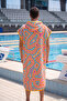 Matry Unisex Towel Poncho Swimmer Hooded Bathrobe for Race Training Pool and Sea - 7