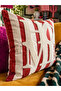 Punch Embroidered Throw Pillow Cover - 43*43 cm - Kiremit Home - Pnk001 - 3