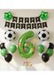 Football Match Concept Green Number 6 Year Old Balloon 76 Cm Football Concept Green Party Birthday Balloon Set