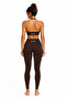 Women's Sports Bra with Neck Strap and Supportive Fit - Brown - 5