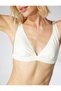 Bralette Bikini Top V-Neck Thick Straps Covered - 5