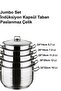 Arian Steel 5-Piece Jumbo Pot Set 24/26/28/30/32cm - 2