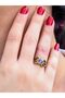 Natural Stone Labradorite Natural Stone Antique Model Women's Adjustable Ring Euy79Lbt
