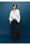Buttoned Wide-Leg Jeans - 2