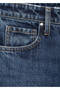 Straight-Cut Jeans with Slits - 5