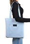 Light Blue Women's BAg - Zippered, HAnd And Shoulder BAg, Cloth FAbric, Custom MAde CreAtion - 6