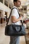 Black Faux Leather Unisex Large Volume Premium Travel & Fitness & Sports Bag - 00125 - 6