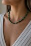 Malahit Natural Stone Necklace |   Transformation and Protection |   Pure Collection | - 4