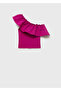 Combined Fabric Asymmetrical Blouse - 3