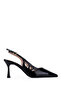 Women's Genuine Leather Black Patent Leather High Heels