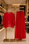 Red Lux Chiffon Fabric Blouse and Pants Beach Wear 2 Piece Set L/Xl - 5
