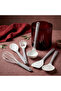 Beige 7 Piece Silicone Serving Set with Stand - 3
