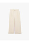 Straight Wide Leg Pleated High Waist Palazzo Pants with Pockets - 5