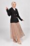 Jacket and Skirt Tulle Suit Black 19151 - 3