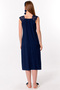 Effortt Navy Blue Lace Maternity Nightie - 3