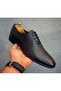 GENUINE LEATHER CLASSIC MEN'S BLACK CASUAL SHOES 30071300 - 5