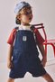 100% Cotton Baby Boy Jean Salopet Shorts Overalls H3129A526Hs - 3