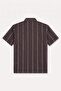 100% Cotton Striped Short Sleeve Brown Shirt G4151Ax26Sm - 7