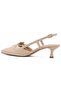 Feles Buckle Detailed Open Back Stiletto Women's Heeled Shoes Ten - 4