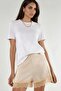 High Waist Lace Detailed Satin Shorts