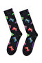 Happy Socks Men's Black Player Themed Cotton 4-Piece Sock Set P003368 - 3