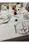 Linen Look Carefree Table Cloth Cream - 5