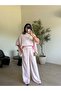 Pink Shawl Bat Sleeve Set