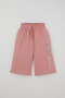 Girl's Capri Set with Flower and Bird Figures, 5-10 Years Old, Powder - 5