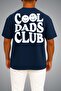 Oversize Cool Dads Club Chest and Back Printed Unisex T-Shirt - 2