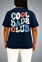 Oversize Cool Dads Club Chest and Back Printed Unisex T-Shirt - 4
