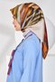 Nostalgia Series Twill Silk Scarf 8339D-36 - 4