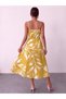 Women's Stylish Satin Dress with Straps - 2