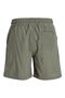 Erkek Geschnitten Khaki Linen Slim Shorts - 12248629 - 3