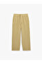 Cotton Pocketed Elastic Waist Lace-Up Trousers - 3