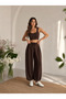 Women's Modal Fabric Casual Shalwar Trousers with Pockets, Comfortable Fit