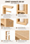 Bathroom Shelf |   Standing Toilet Paper Holder |   Bathroom Organizer - 3