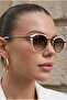 Bumble White Brown Unisex Ultra Light Uv400 Filtered Sunglasses