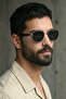 Men's Sunglasses Uv400 Protective Metal Hinged