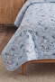Quilted Single Patterned Pique - Bedspread Set 170X230 cm - with 1 Pillowcase - 2