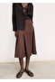 Pleated midi skirt