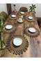 Jute,american service, runner, tablecloth, 6 flat-supla - 2