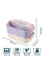 Steel Storage Container 1400 ml Xc-462 Purple - 2
