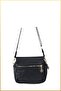 Women's multi-pocket shoulder bag with flap - black - 4